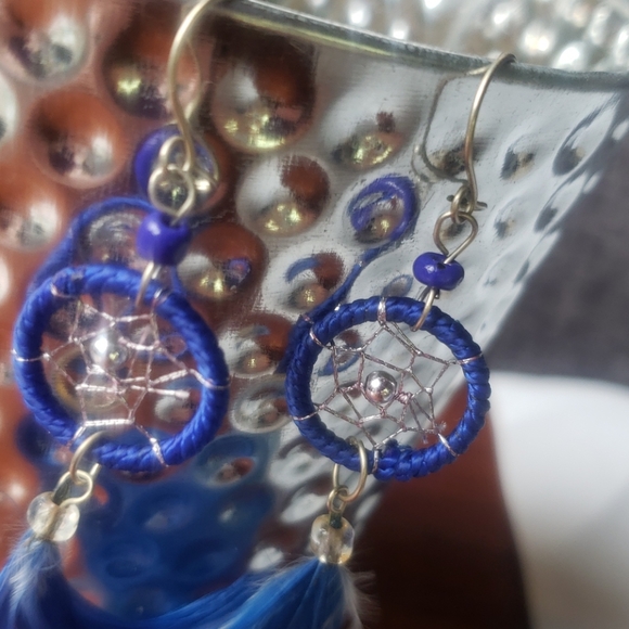 Handmade | Native American Dream Catcher Earrings - Picture 4 of 8